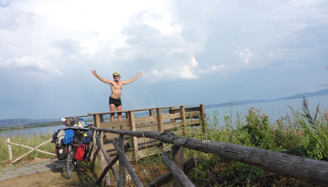 Am Lago Trasimeno angekommen 