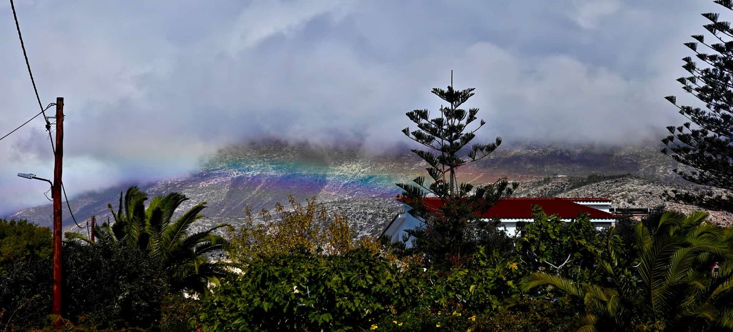 Rainbow in the mountains