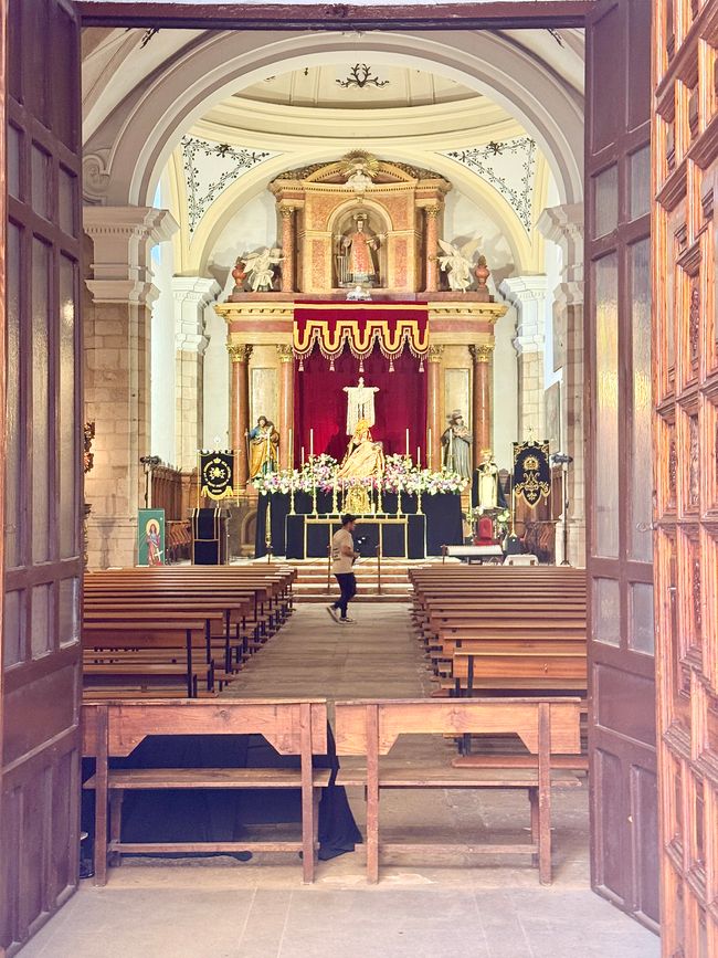 Their doors were open, which is a rarity in Spanish churches.