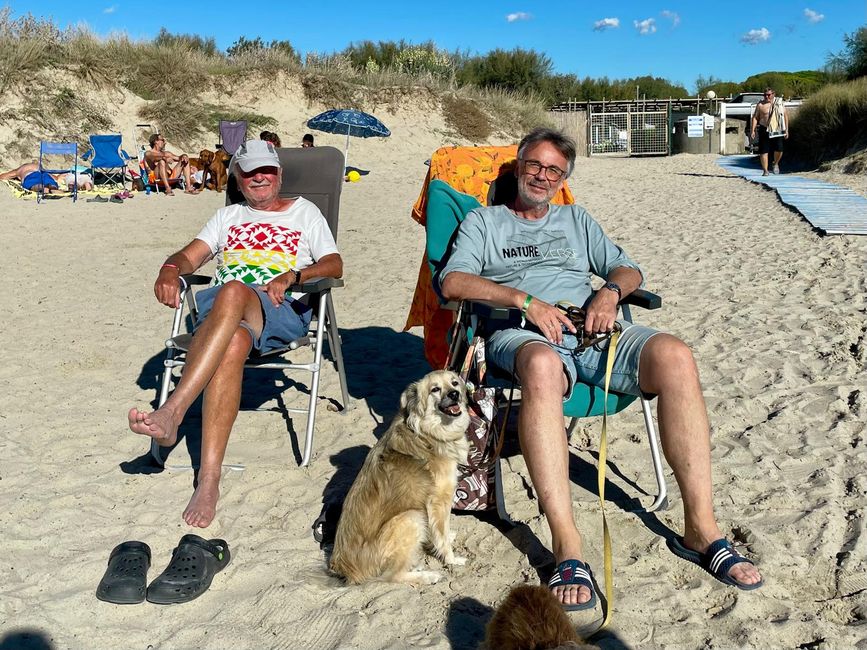 Männerrunde: Martin, Pipo und ich (von links).
