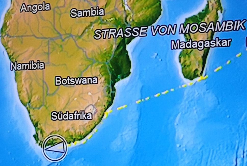 Tag 141/142 und 143 bis 145 von 175: Kreuzfahrt rund um die Welt - Port Elizabeth/Südafrika und drei Seetage