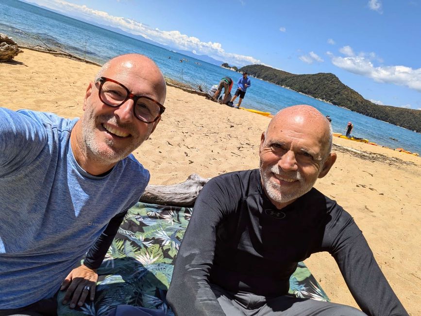 Mit dem Kajak raus auf die Sandy Bay im Abel Tasman-NP