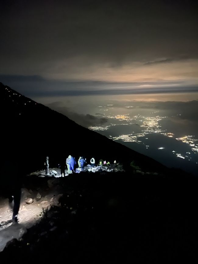 Der Weg hinunter vom Fuego