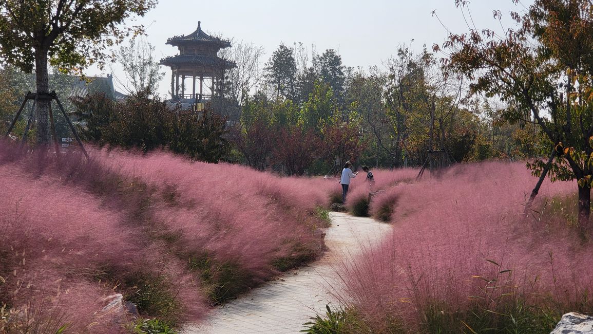 Roter Daishi in der Garten-Expo Cangzhou