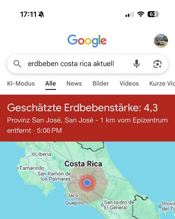 Es hat ordentlich gewackelt !