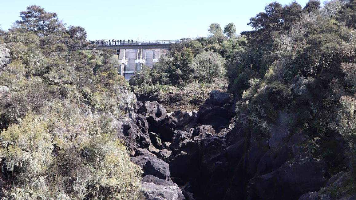 Aratiatia Rapids - vor dem Öffnen der Schleusen