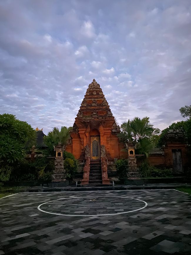 Temple complex in the evening