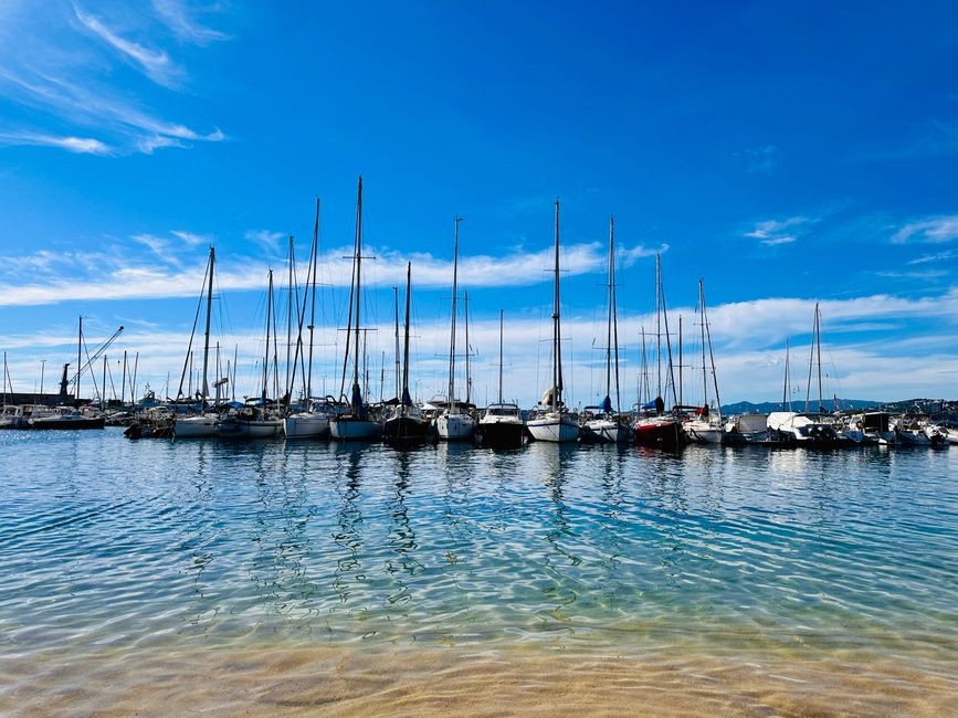 Sonne, Strand in Palamós und Ausruhen