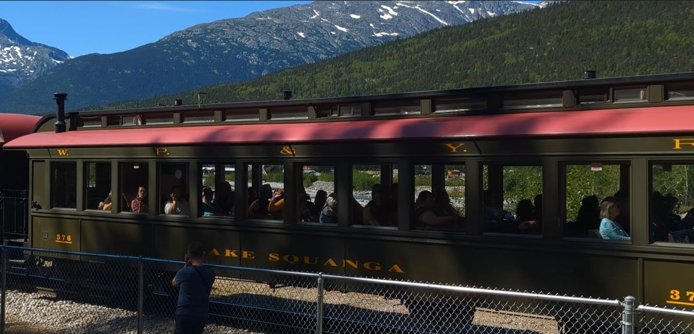 Day 23: Skagway - Haines: the big sweating in Alaska begins!