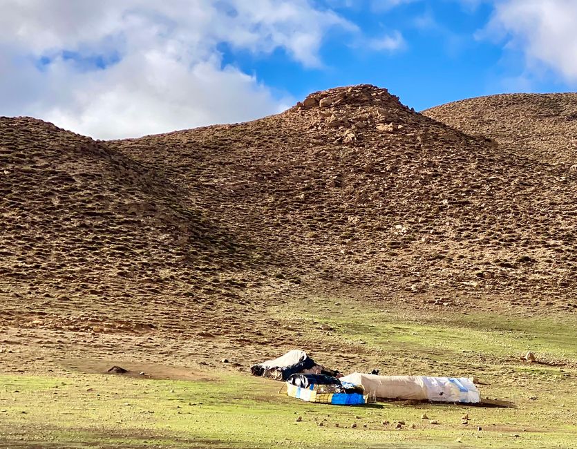 Along the way, we see many tents from nomads living in the direst conditions