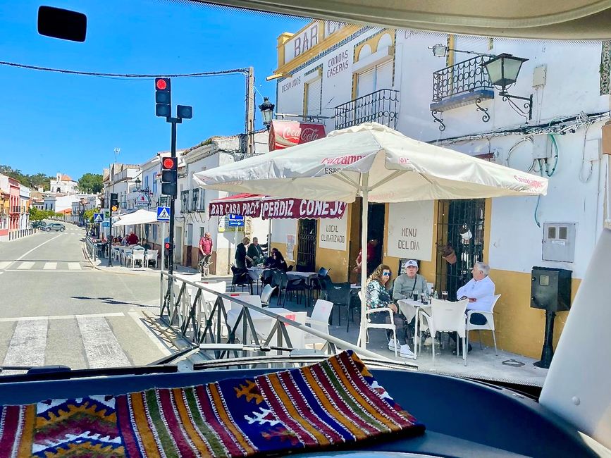 In the small villages, bars and cafes line up next to each other.