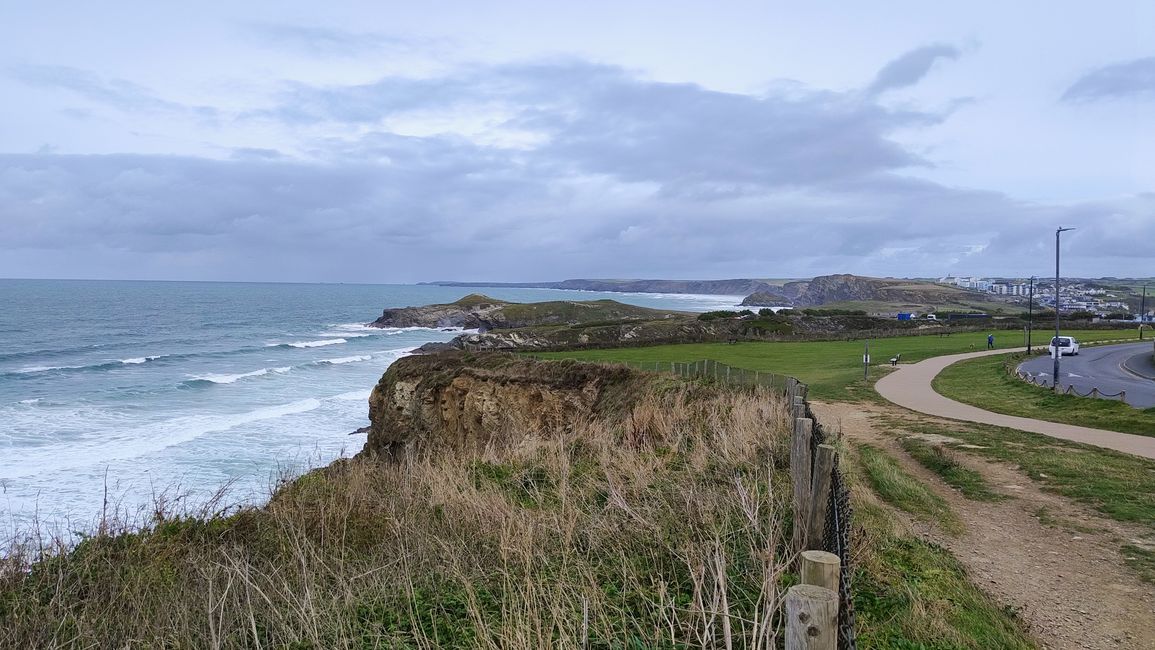Newquay Barrowfields - vue vers le nord