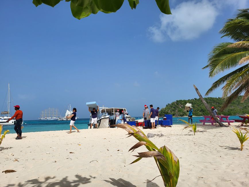 Barbecue sur la plage