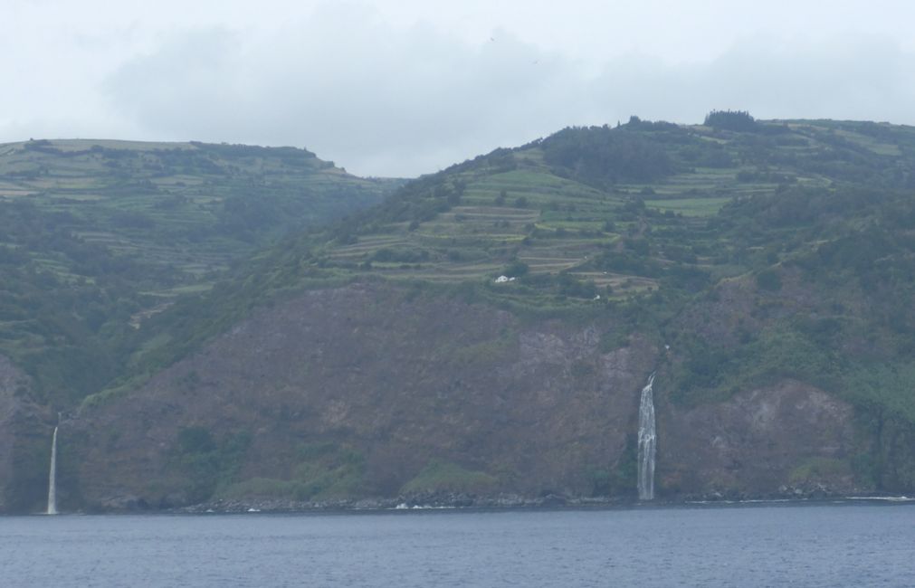 Die Wasserfälle im Osten von São Jorge