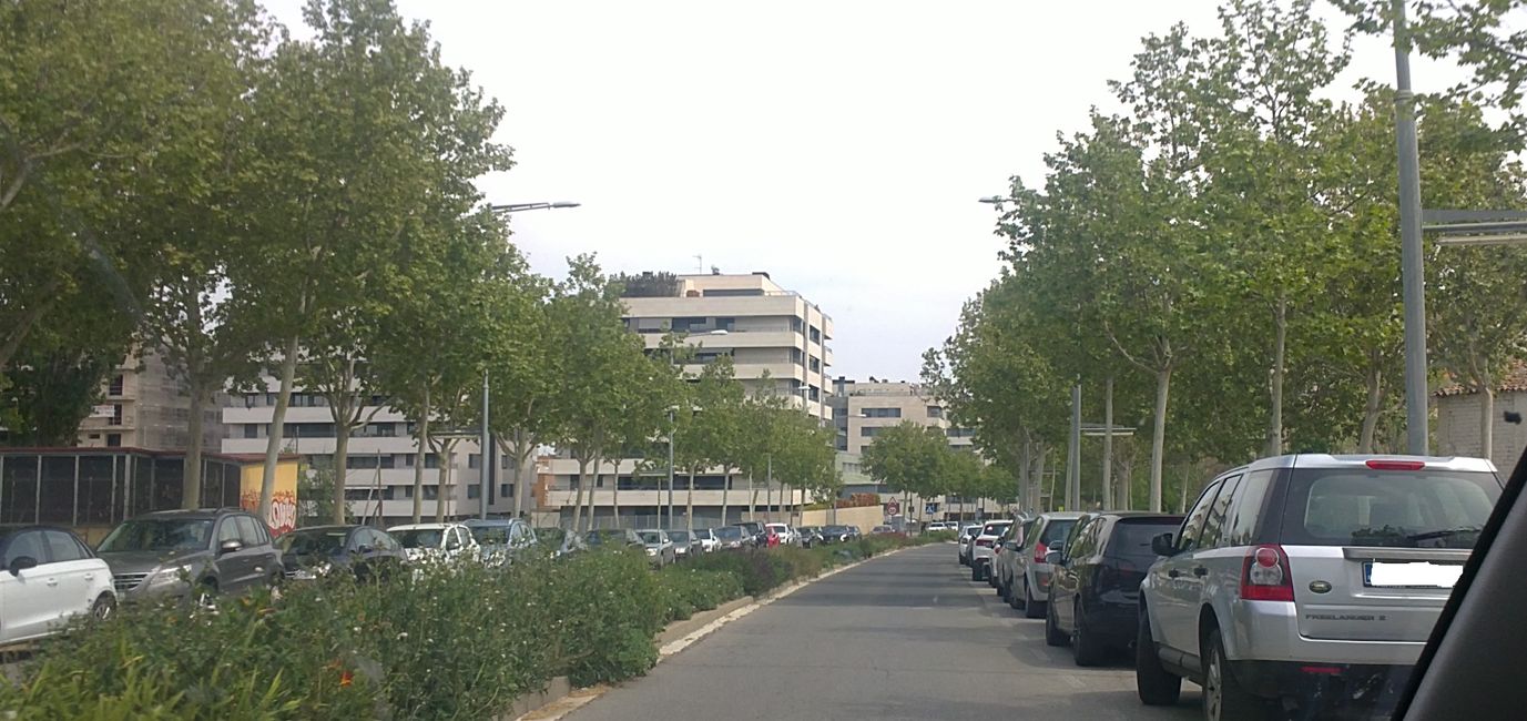 Foto dalla mia auto a Lleida (Catalogna, Spagna) (aprile 2019)