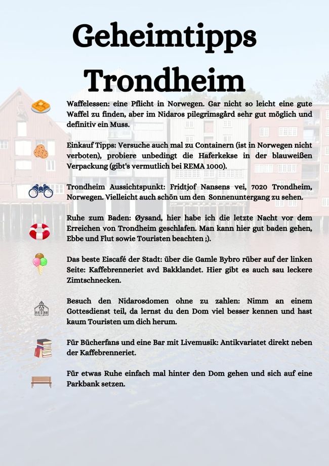Conseils cachés pour Trondheim
