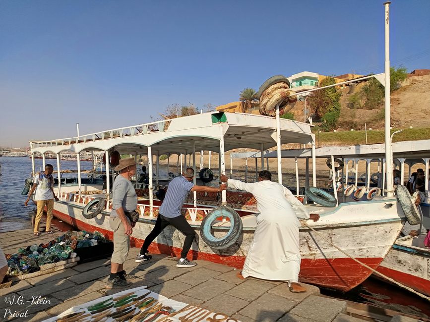 Anlegestelle für die Fahrt zum Isis/Philae Tempel