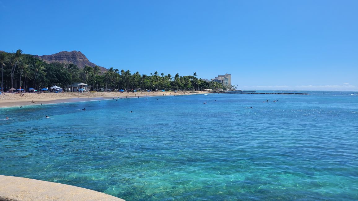 Downtown Honolulu – Fun at the Waikiki-Beach