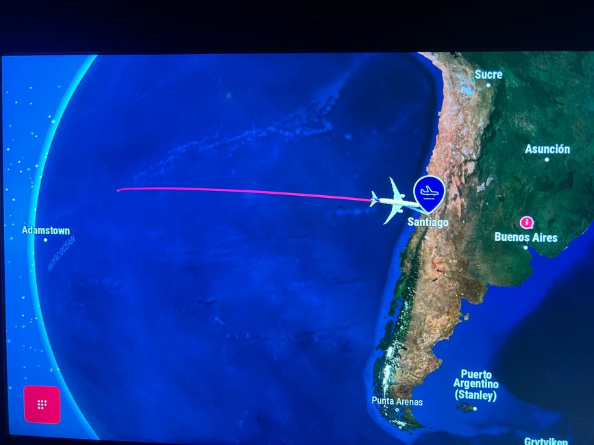 justo antes de aterrizar después de un vuelo muy relajado y agradable 