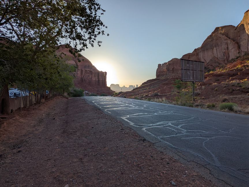 Chemin vers le Monument Valley