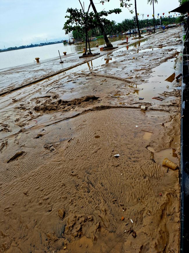Vorüber die Flut.
Wer sah es wohl, du selig Land, 
wie dich die Welle überwand.