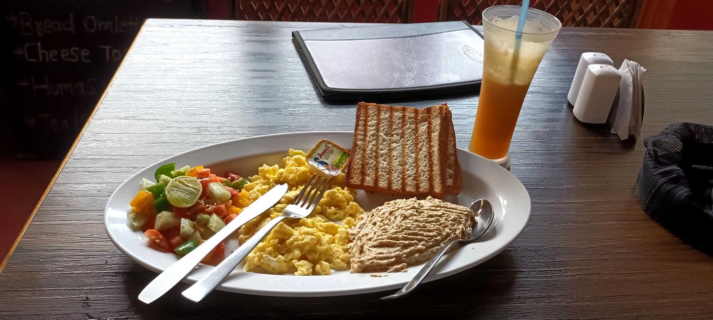 Le même petit-déjeuner qu'hier