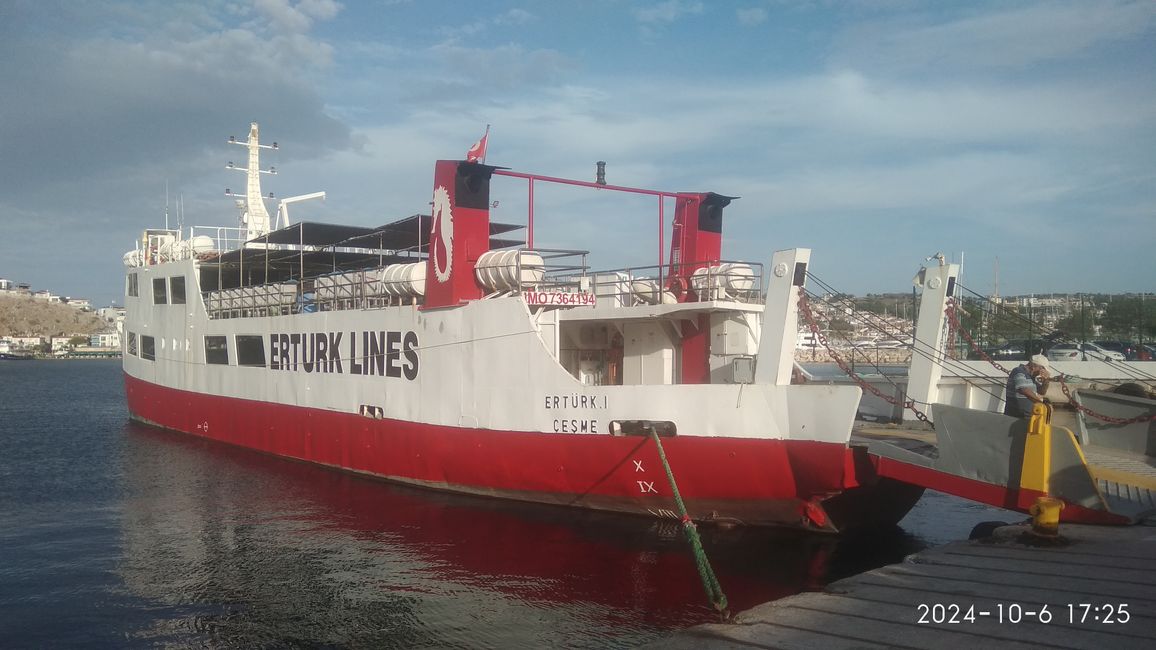 Ferry from Cesme to Chios