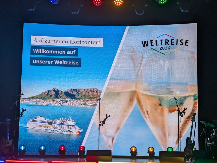 Der Beginn der Weltreise