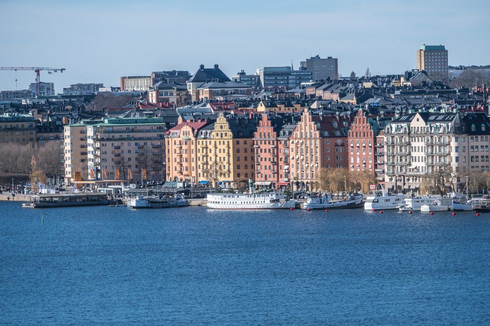Södermalm - Monteliusvägen - Blick nach Kungsholmen