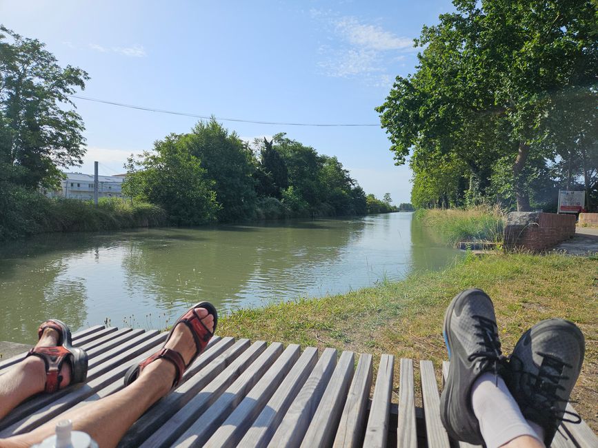 Verschnaufpause bei Saint-Jory