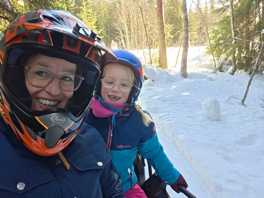Sneeuwscooter tocht!