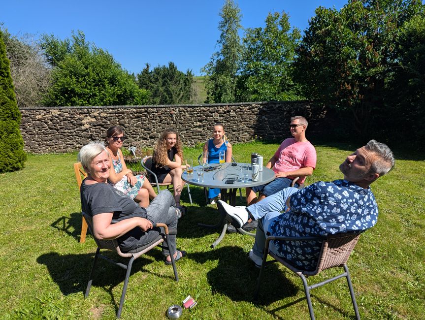 Mit den Kindern und Enkelkindern (nicht alle, gibt noch mehr)