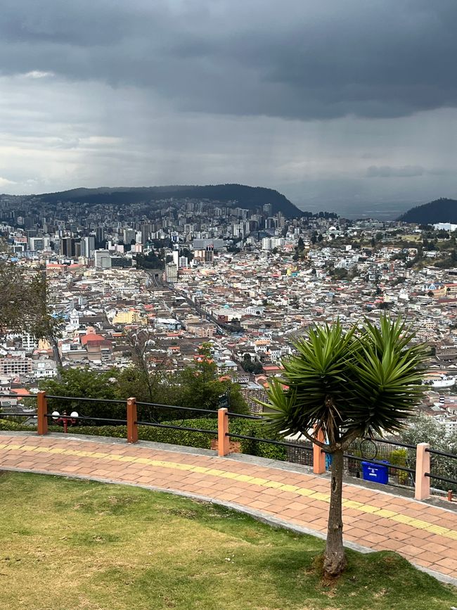 View from Mitad del Mundo