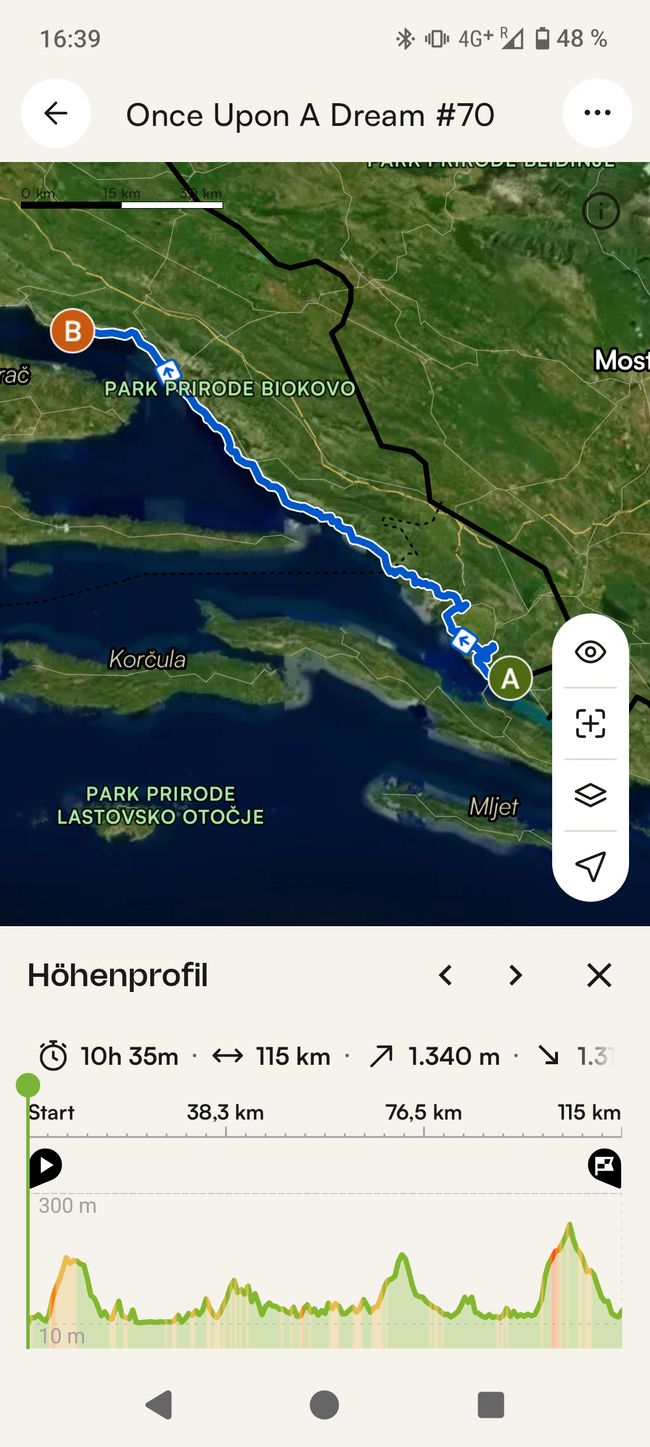 Maplibre | © komoot | Map data © OpenStreetMap Contributors