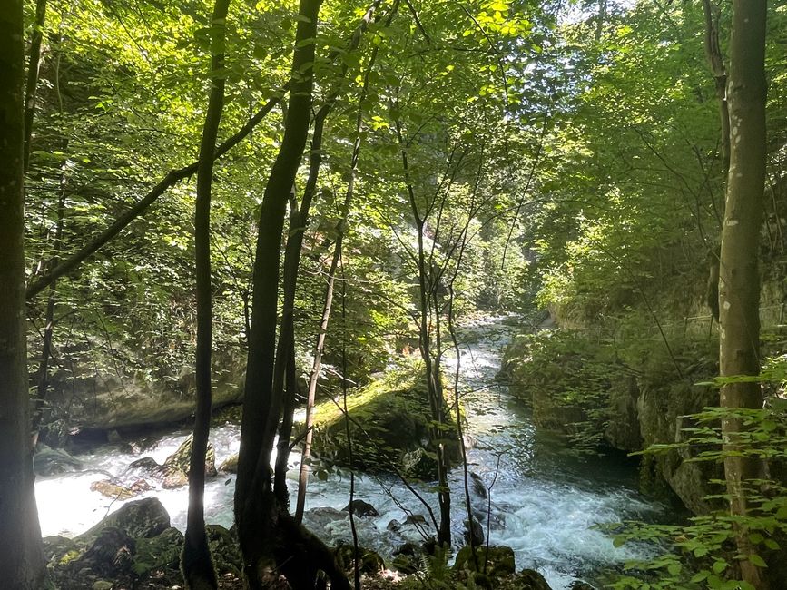 Gorges de la Thielle et vieille ville de Bienne