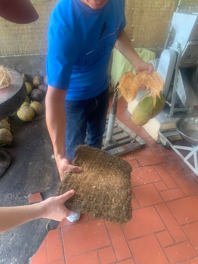 Doormats are also made from the shell of coconuts (basically the whole coconut can be used) 