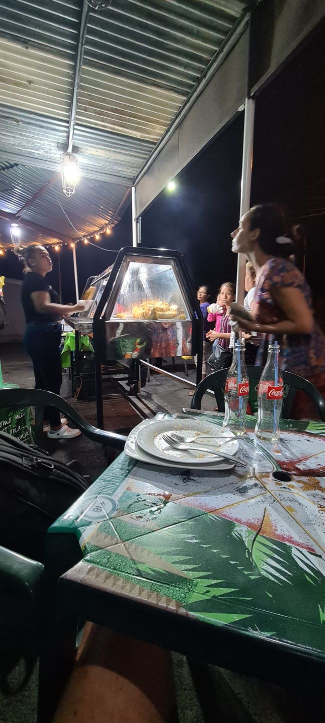 The delicious street stand in Managua