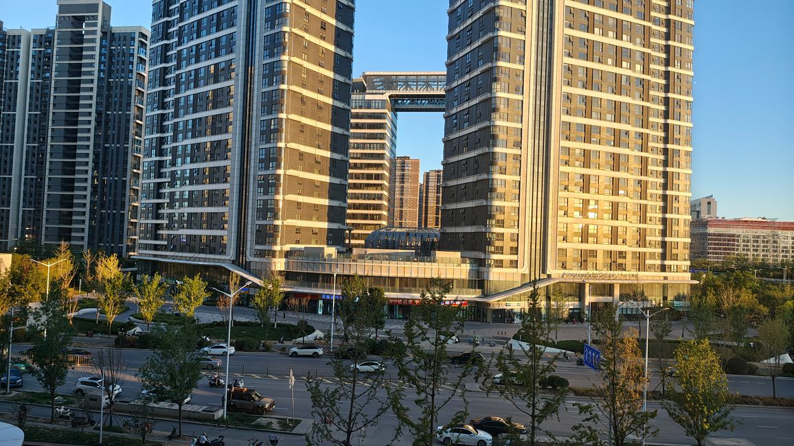 Vue de la fenêtre de l'hôtel à Xi'an