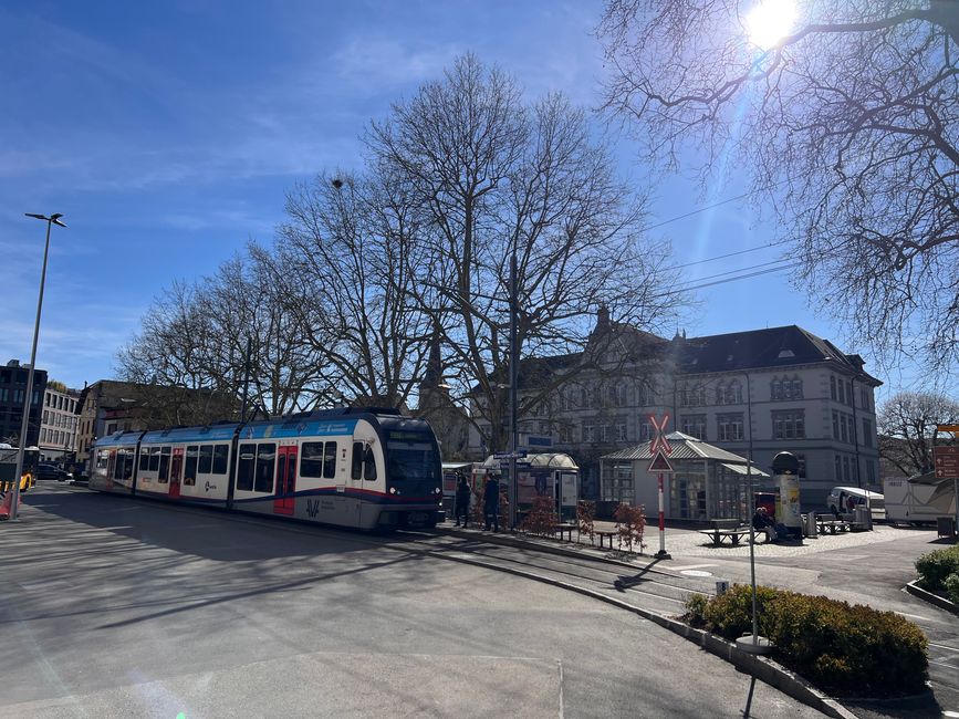 In diesem Gebäude bin ich mal zur Schule gegangen.