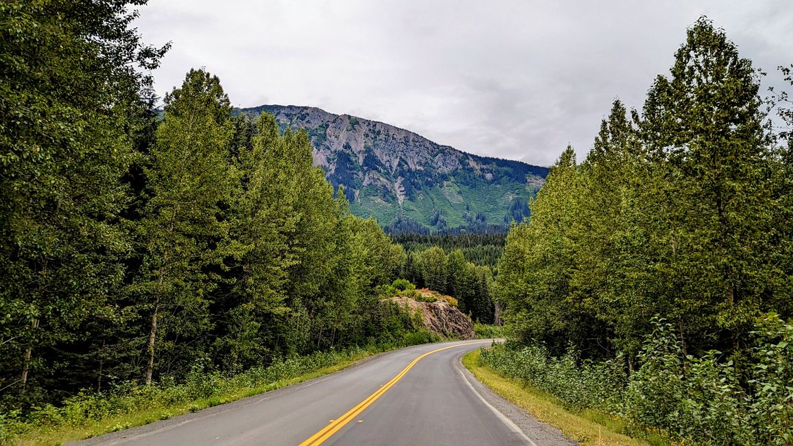 Tag 16: Stewart,BC / Hyder,AK - Meziadin Lake: Bärenflaute