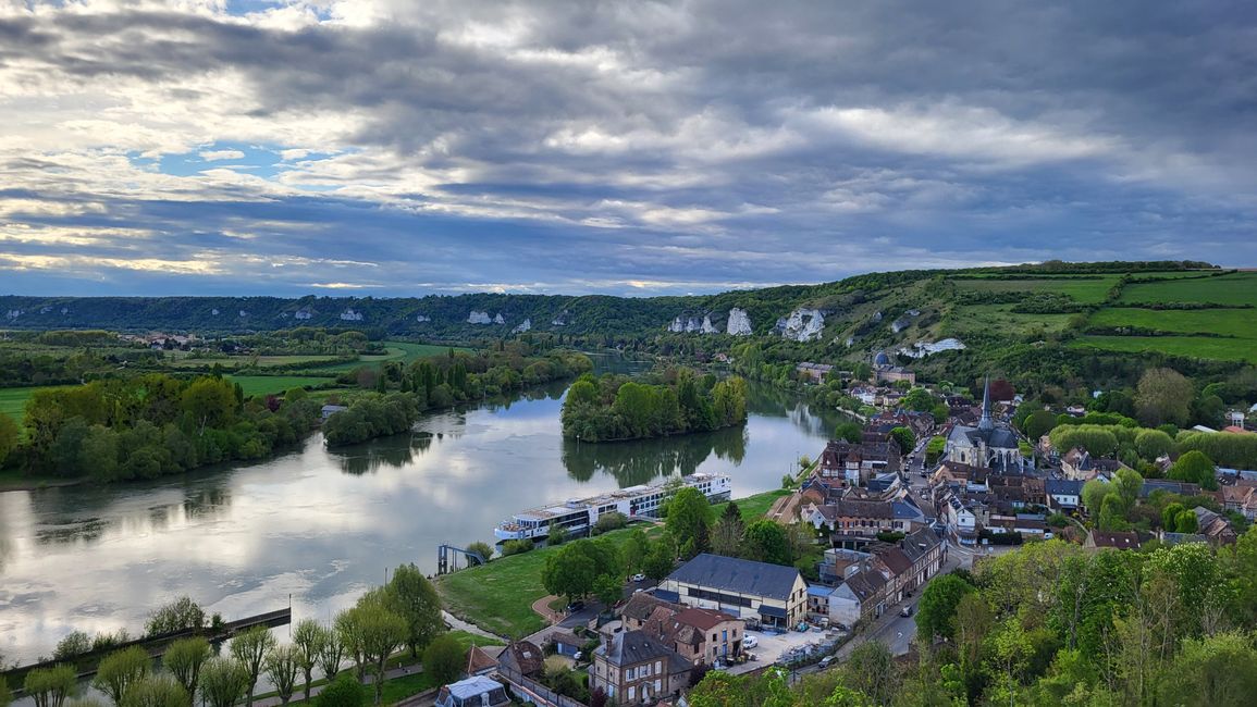 Ausblick über die Seine und Les Andelys