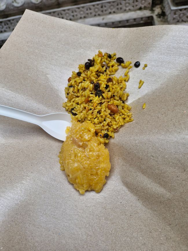 Essen aus dem Tempel