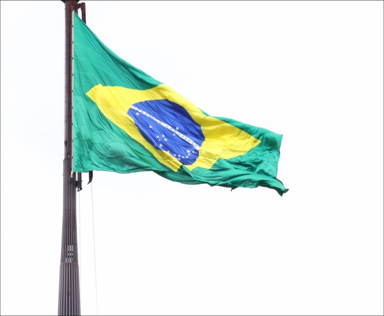 Die brasilianische Nationalflagge