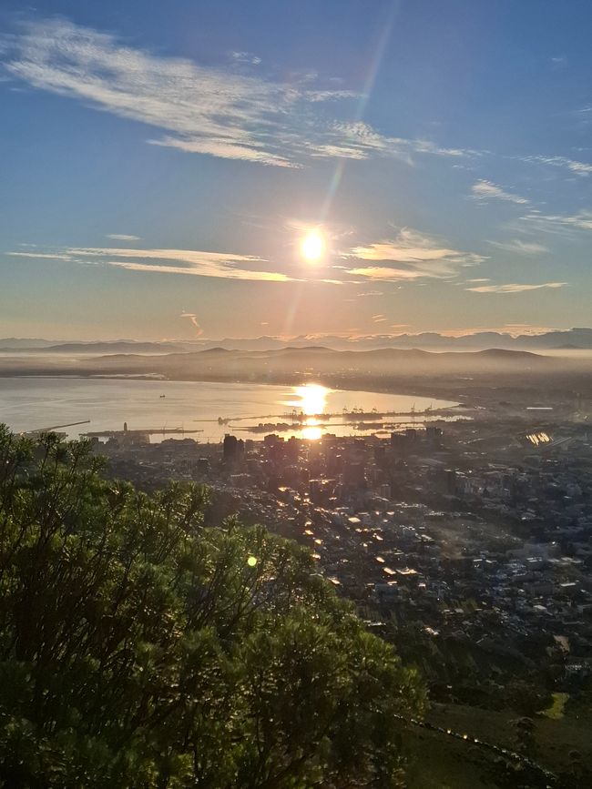 Senderismo en la cima de Lion's head