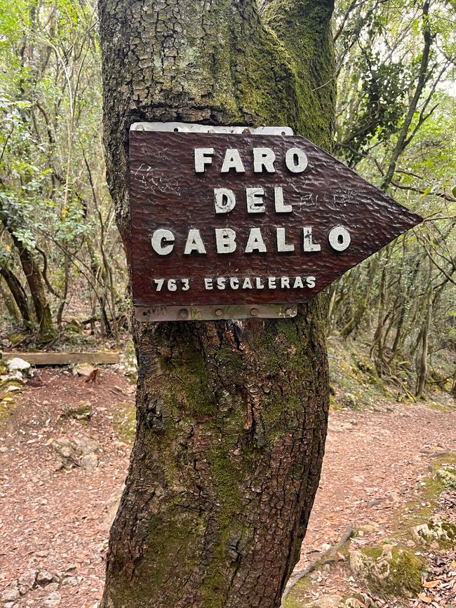 Caminata hacia el faro Faro del Castillo con 763 (!) escalones hacia abajo