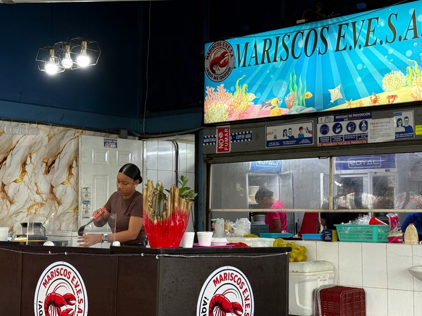 海鲜市场的美食