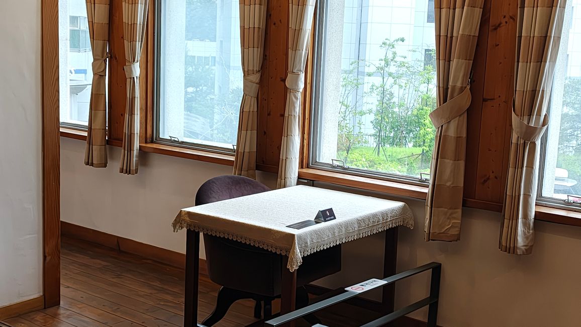 Schreibtisch und Ort der Ermordung