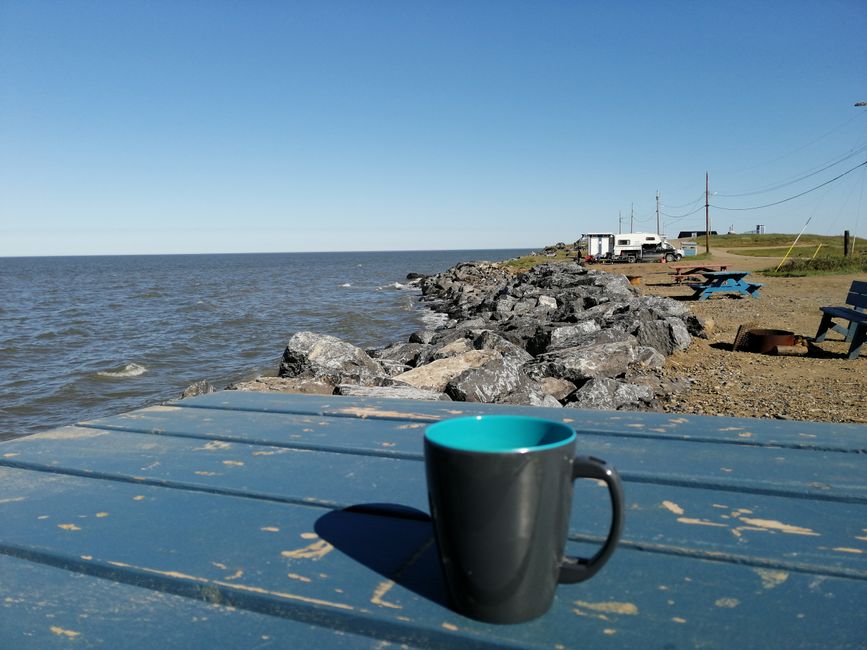 Breakfast at the Arctic Ocean