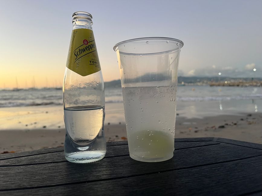 Mit Tonic und ein bisschen Gin - Einstimmung für den Sonnenuntergang