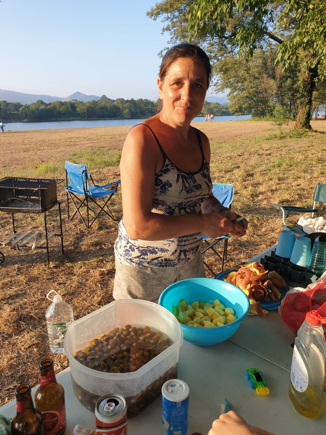 Fiesta con portugueses y viejos amigos